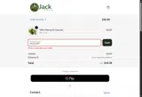 Jack Botanicals coupon verification screenshot