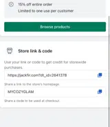 MYCOZYGLAM coupon verification screenshot