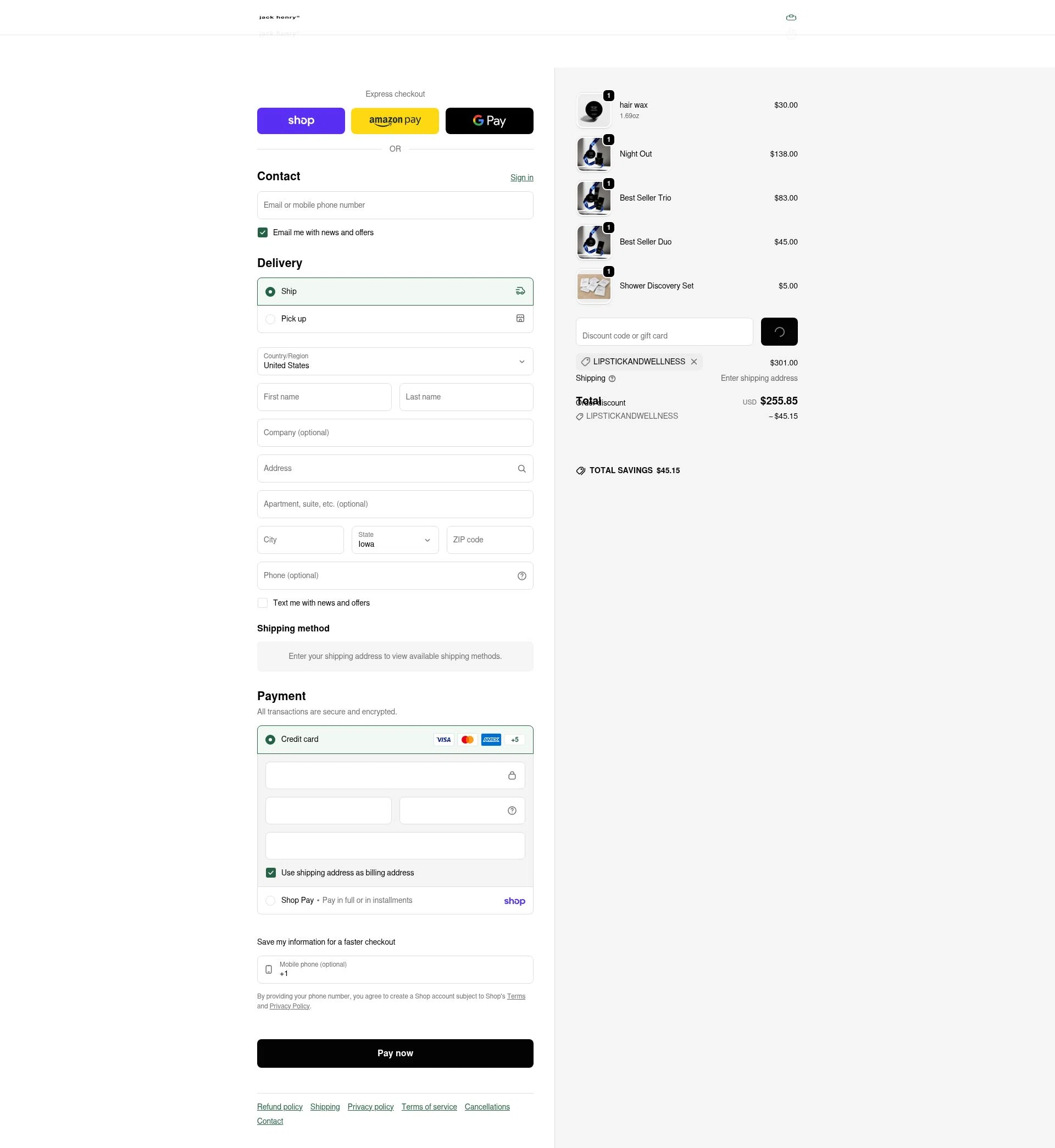 Jack Henry checkout page showing Jack Henry discount code box | Screenshot taken by SimplyCodes community member on Feb 12, 2026