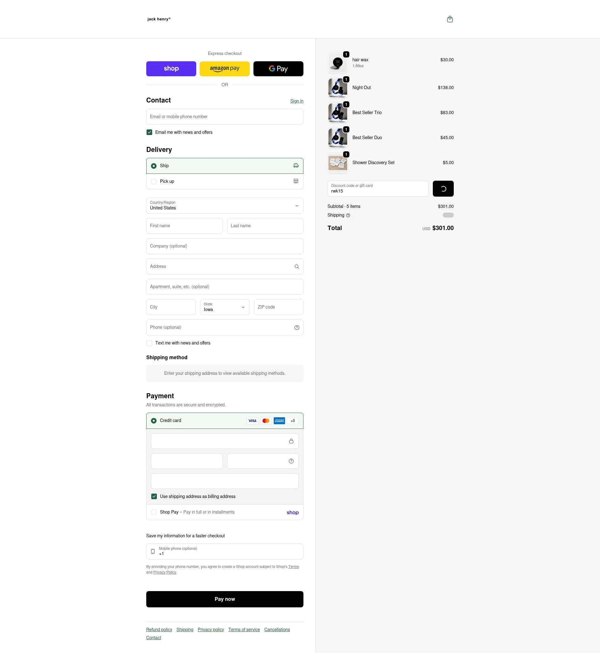 Jack Henry checkout page showing Jack Henry discount code box | Screenshot taken by SimplyCodes community member on Feb 12, 2026