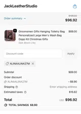 ALINAALINA27M coupon verification screenshot