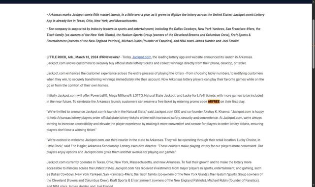 Jackpot.com checkout page showing Jackpot.com promo code box | Screenshot taken by SimplyCodes community member on Sep 4, 2025