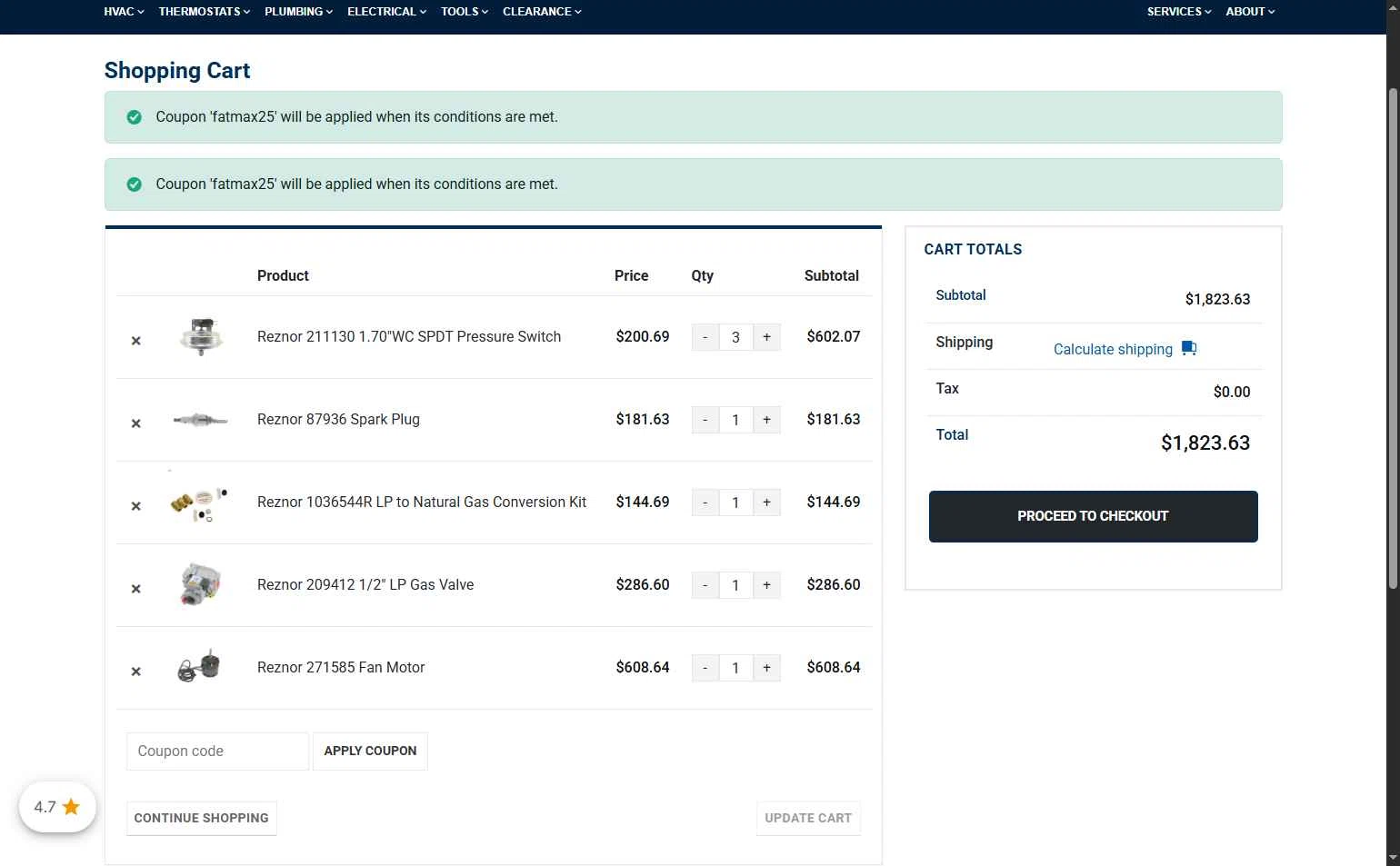 Jackson Systems checkout page showing Jackson Systems coupon code box | Screenshot taken by SimplyCodes community member on Jan 4, 2026