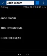 BEERE10 coupon verification screenshot