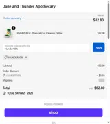 Hunder10% coupon verification screenshot