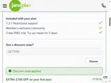 GET100 coupon verification screenshot