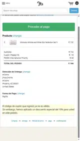 END coupon verification screenshot