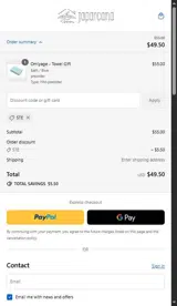 Japarcana Towel coupon verification screenshot