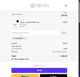 Japarcana Towel coupon verification screenshot