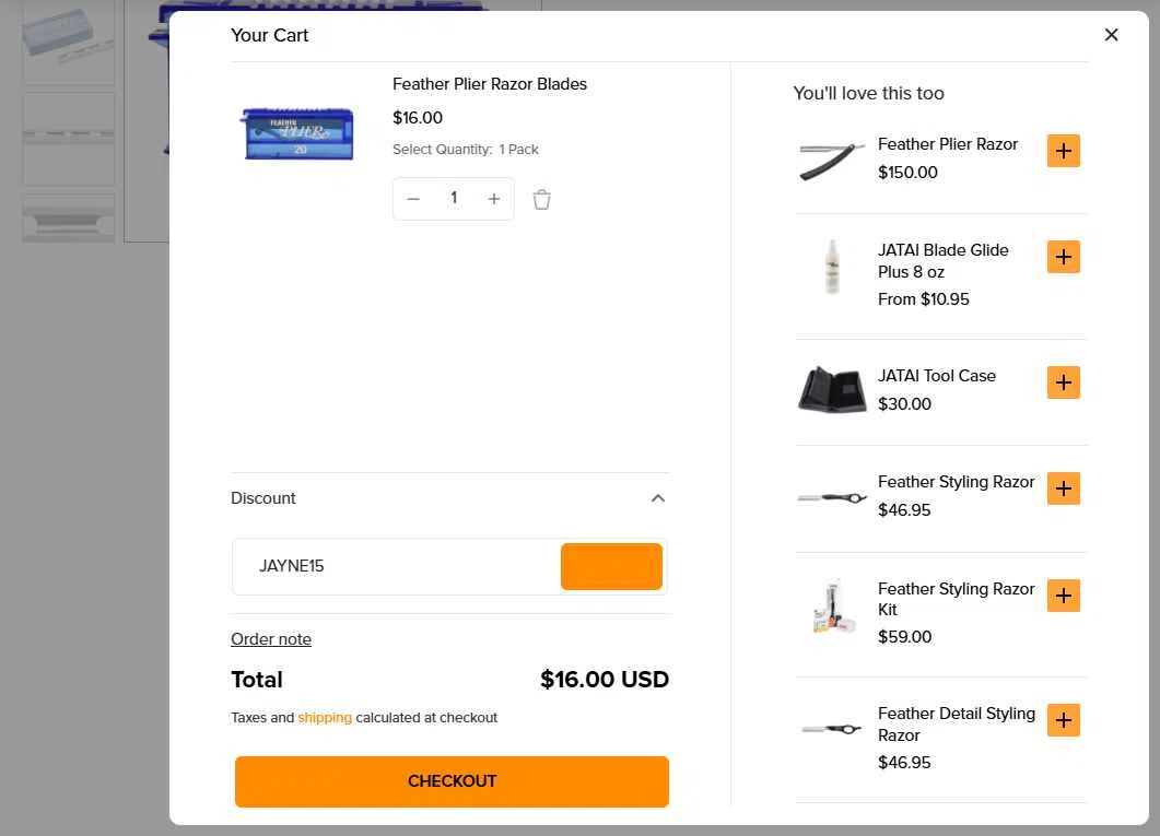 JATAI checkout page showing JATAI coupon code box | Screenshot taken by SimplyCodes community member on Dec 19, 2025