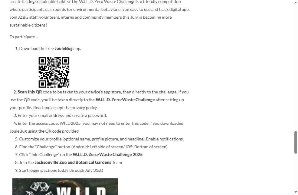 Jacksonville Zoo and Gardens checkout page showing Jacksonville Zoo and Gardens discount code box | Screenshot taken by SimplyCodes community member on Nov 13, 2025