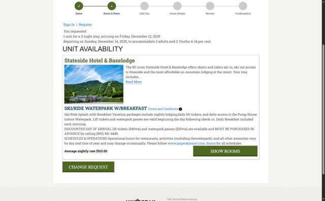 Jay Peak checkout page showing Jay Peak promo code box | Screenshot taken by SimplyCodes community member on Jul 13, 2025