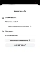 CASADEPOCA coupon verification screenshot