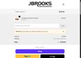 JBrooks Menswear coupon verification screenshot