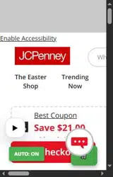 JCPenney coupon verification screenshot