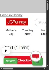 JCPenney coupon verification screenshot