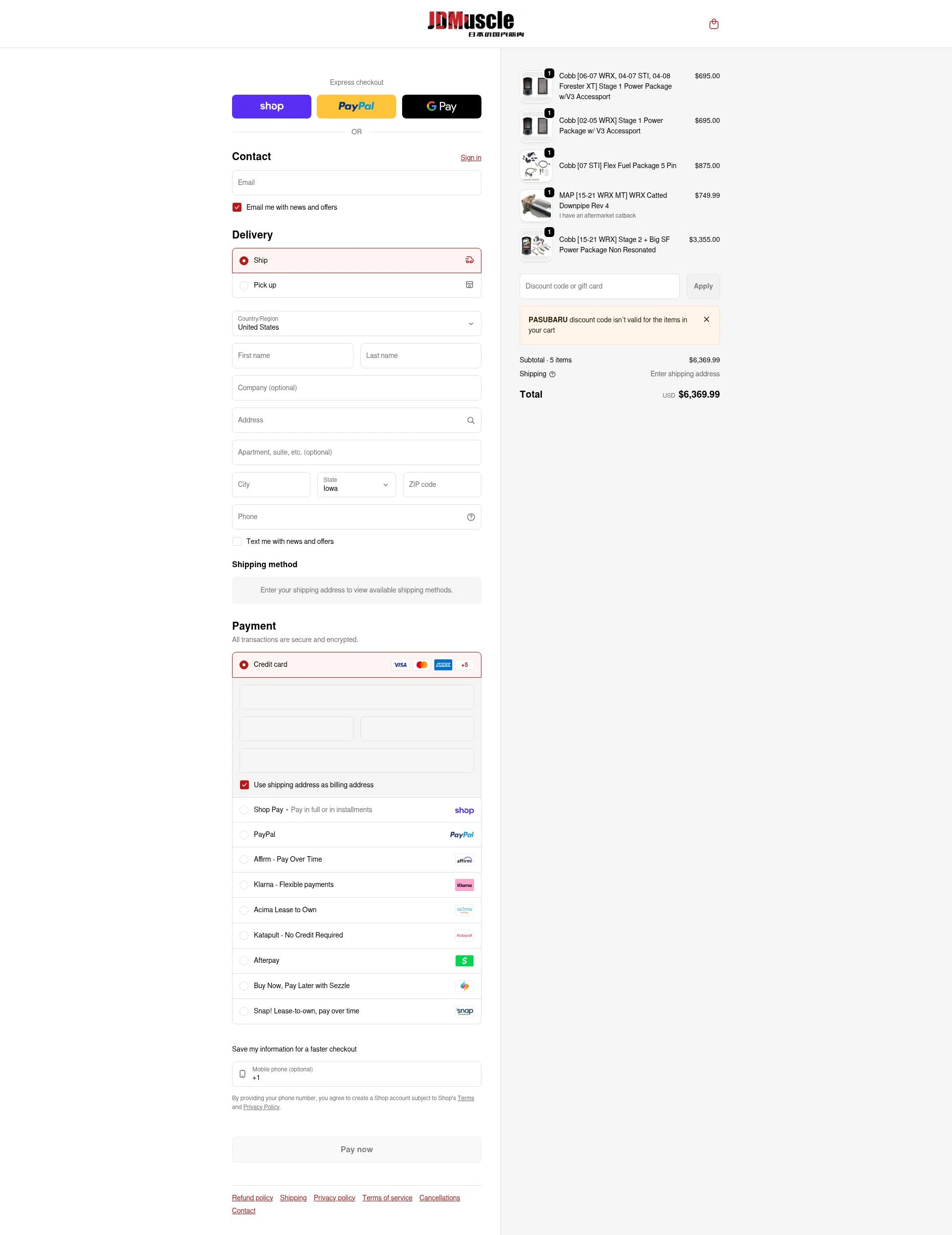 JDMuscle checkout page showing JDMuscle discount code box | Screenshot taken by SimplyCodes community member on Feb 21, 2026