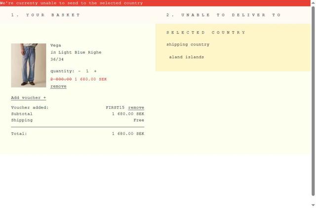 Jeanerica checkout page showing Jeanerica promo code box | Screenshot taken by SimplyCodes community member on Jun 22, 2025