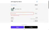 Jeff's Bagel Run coupon verification screenshot