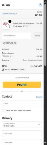 MEPU10 coupon verification screenshot