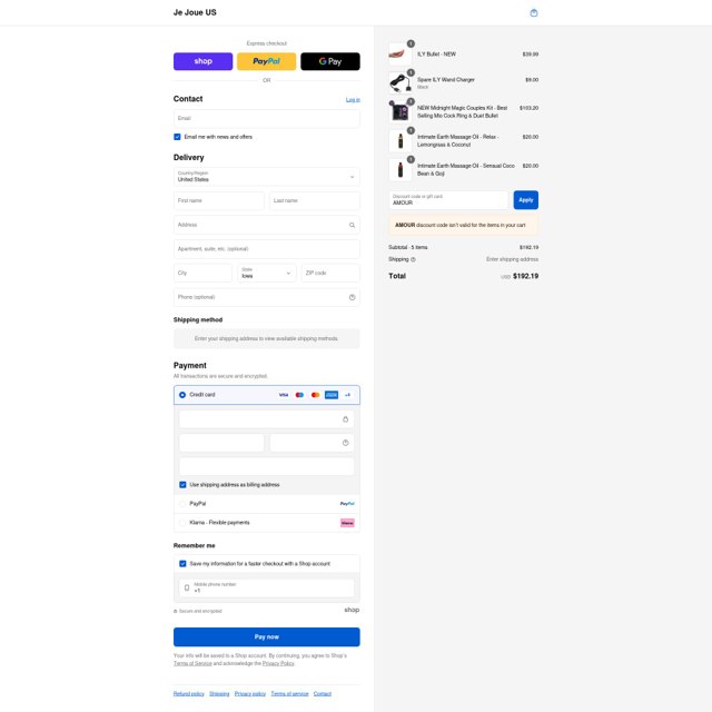 Je Joue checkout page showing Je Joue promo code box | Screenshot taken by SimplyCodes community member on Aug 30, 2025