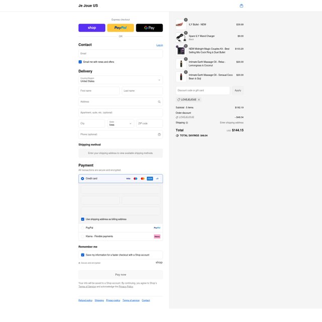 Je Joue checkout page showing Je Joue promo code box | Screenshot taken by SimplyCodes community member on Sep 4, 2025