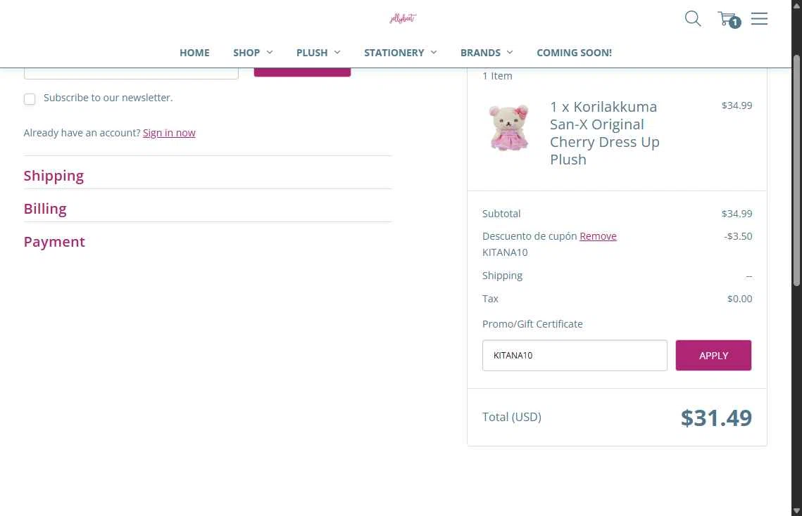Jellybeet checkout page showing Jellybeet promo code box | Screenshot taken by SimplyCodes community member on Jul 21, 2025