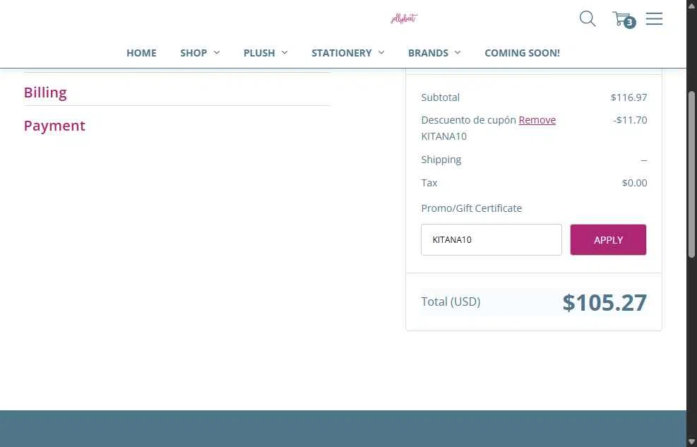 Jellybeet checkout page showing Jellybeet promo code box | Screenshot taken by SimplyCodes community member on Aug 19, 2025