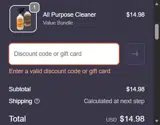Prez coupon verification screenshot