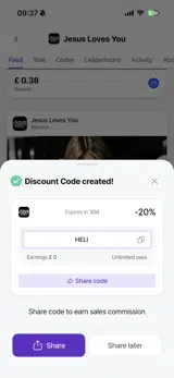 Jesus Loves You coupon verification screenshot