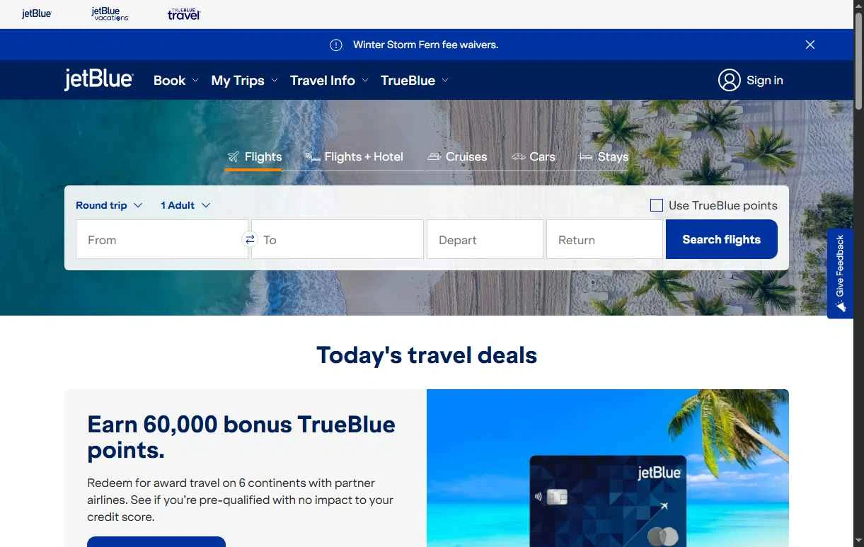 JetBlue Promo Codes - $200 Off (7 Verified) Feb 2026
