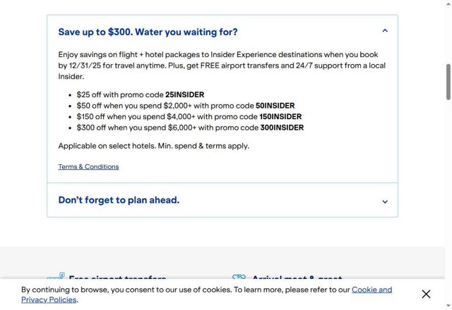 JetBlue Vacations checkout page showing JetBlue Vacations promo code box | Screenshot taken by SimplyCodes community member on Jul 7, 2025