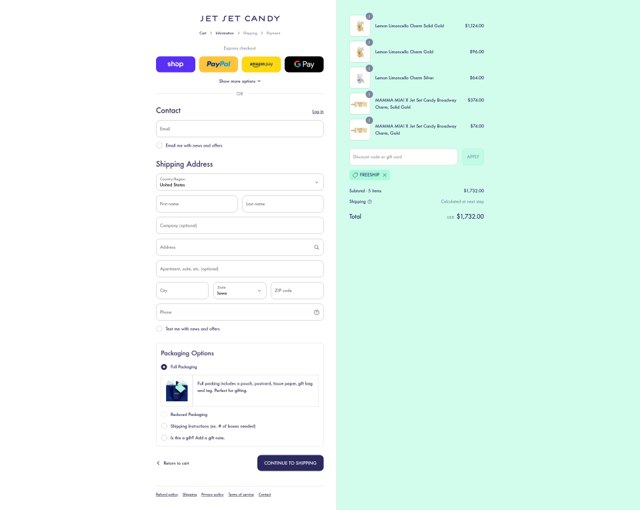 Jet Set Candy checkout page showing Jet Set Candy discount code box | Screenshot taken by SimplyCodes community member on Sep 2, 2025