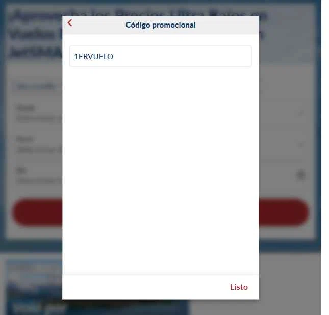 JetSMART checkout page showing JetSMART promo code box | Screenshot taken by SimplyCodes community member on Jan 3, 2026