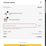 J. Hannah coupon verification screenshot