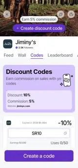 Jiminys coupon verification screenshot