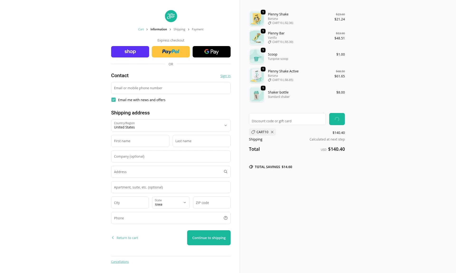 Jimmy Joy checkout page showing Jimmy Joy discount code box | Screenshot taken by SimplyCodes community member on Feb 5, 2026