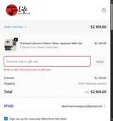 J-Life International coupon verification screenshot