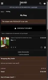 SOCIAL25 coupon verification screenshot