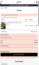SOCIAL25 coupon verification screenshot