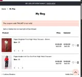 FALL40 coupon verification screenshot