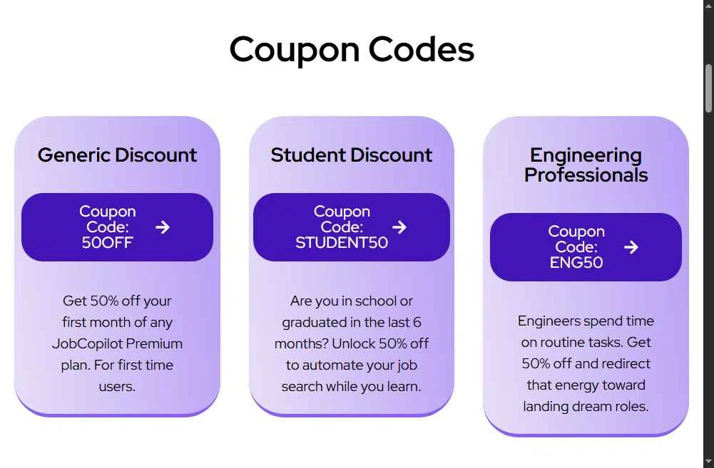 JobCopilot checkout page showing JobCopilot promo code box | Screenshot taken by SimplyCodes community member on Feb 11, 2026