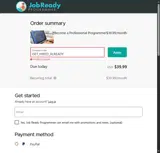 GET_HIRED_ALREADY coupon verification screenshot