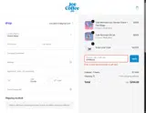 Joe Coffee Company coupon verification screenshot