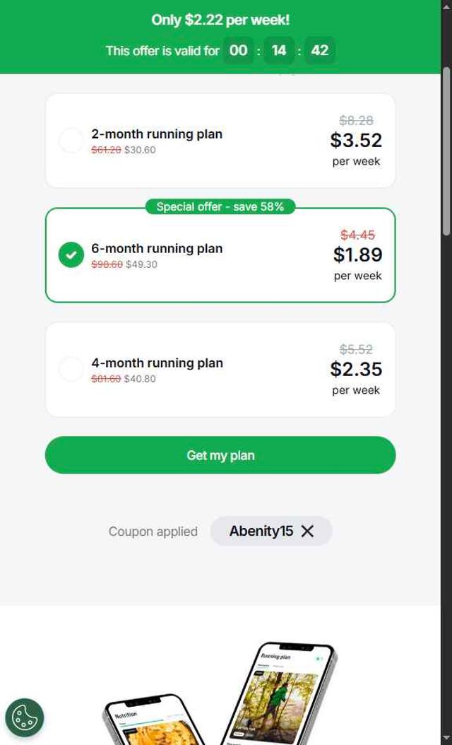 Joggo checkout page showing Joggo promo code box | Screenshot taken by SimplyCodes community member on Aug 30, 2025