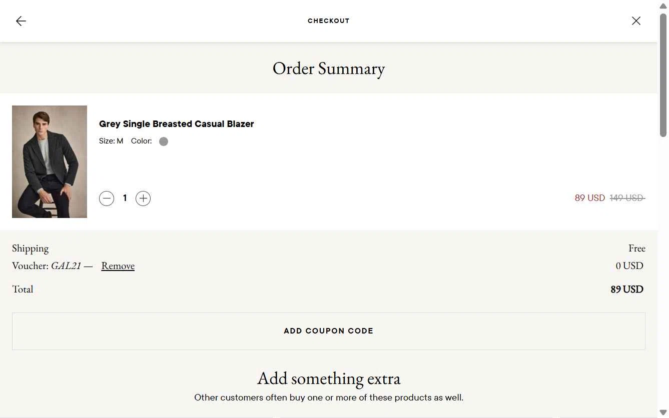 John Henric checkout page showing John Henric discount code box | Screenshot taken by SimplyCodes community member on Jan 15, 2026