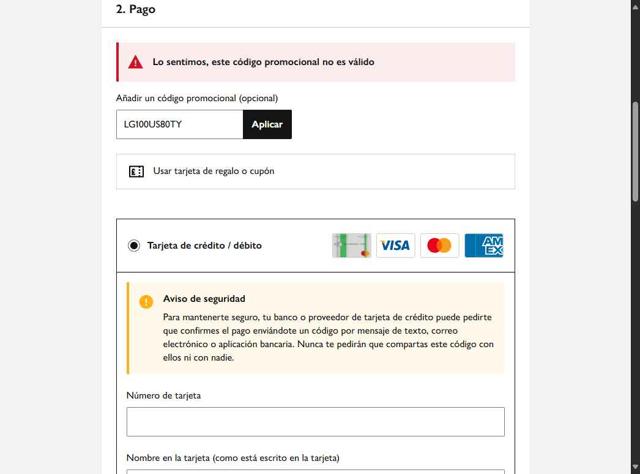 John Lewis checkout page showing John Lewis discount code box | Screenshot taken by SimplyCodes community member on Sep 13, 2025