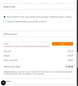 final20 coupon verification screenshot