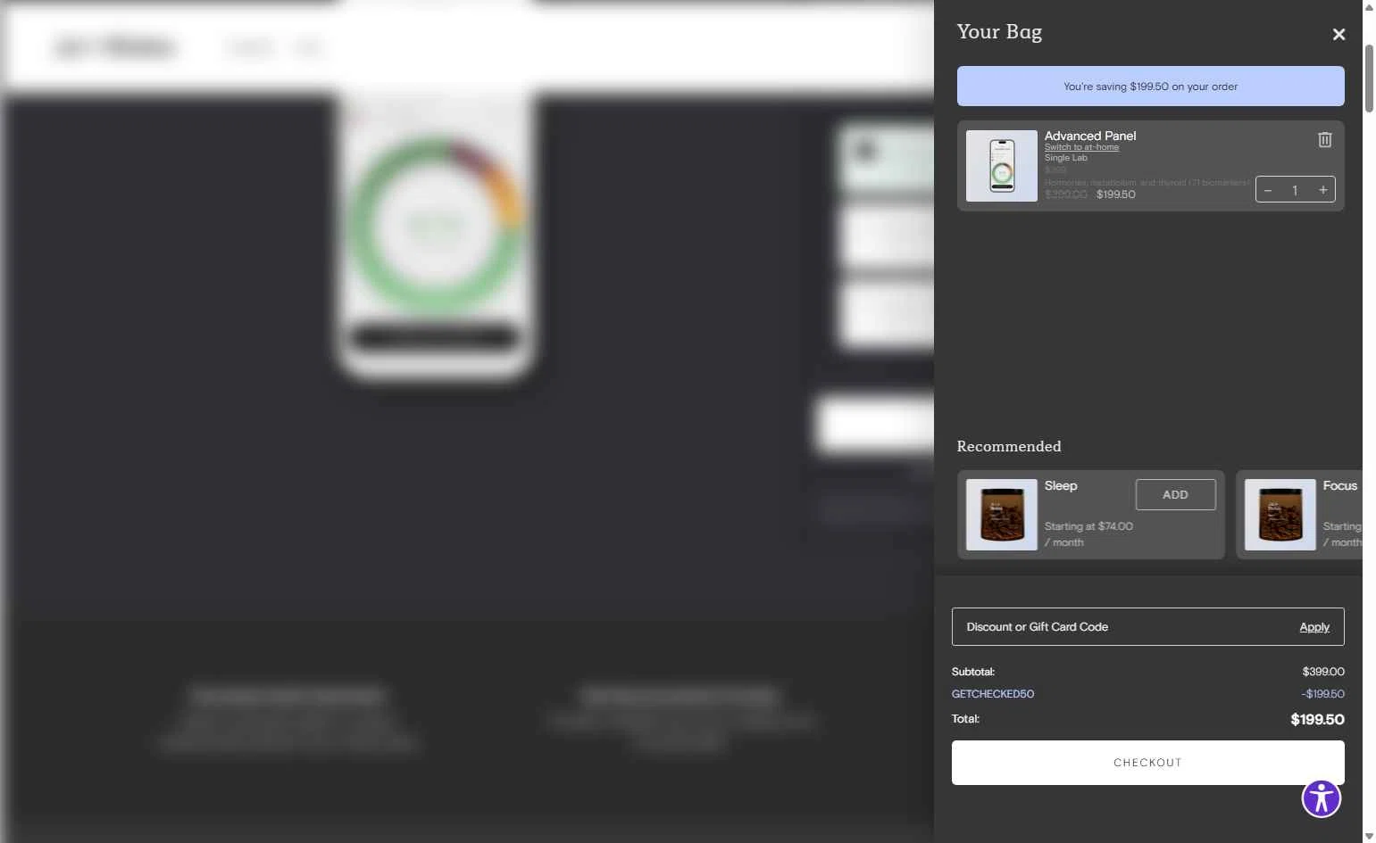 Joi + Blokes checkout page showing Joi + Blokes promo code box | Screenshot taken by SimplyCodes community member on Feb 2, 2026
