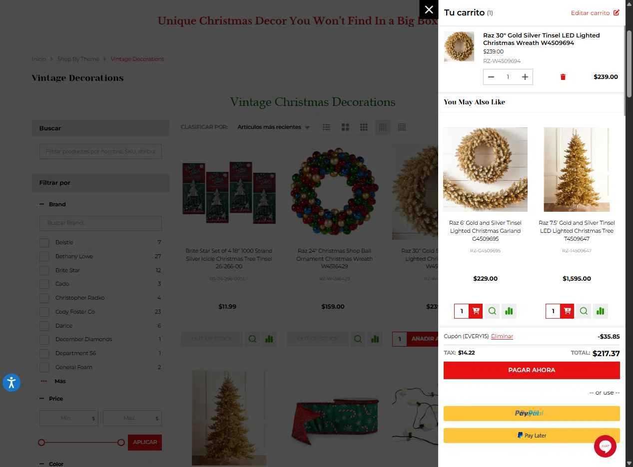 The Jolly Christmas Shop checkout page showing The Jolly Christmas Shop promo code box | Screenshot taken by SimplyCodes community member on Dec 15, 2025